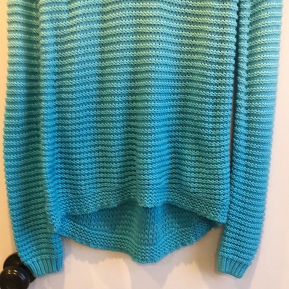 Hollister Turquoise Blue Ombré Cotton Sweater NWT Size S - Picture 10 of 11